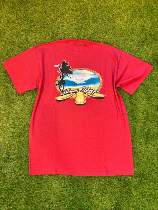 Fruit of the Loom Other - Hawaii Lifestyle Red Surf Graphic T-Shirt Men’s Medium